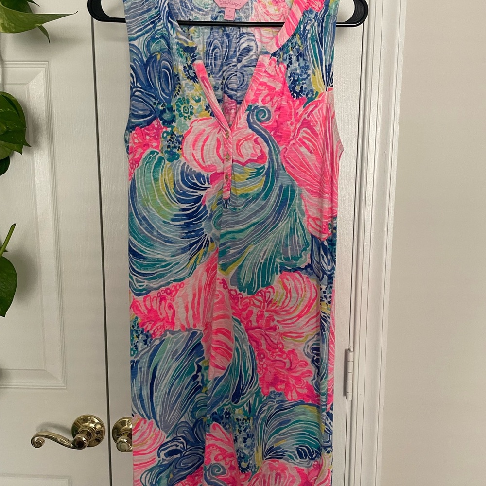 Lilly Pulitzer Women's Sleeveless Essie Cotton Summer Dress